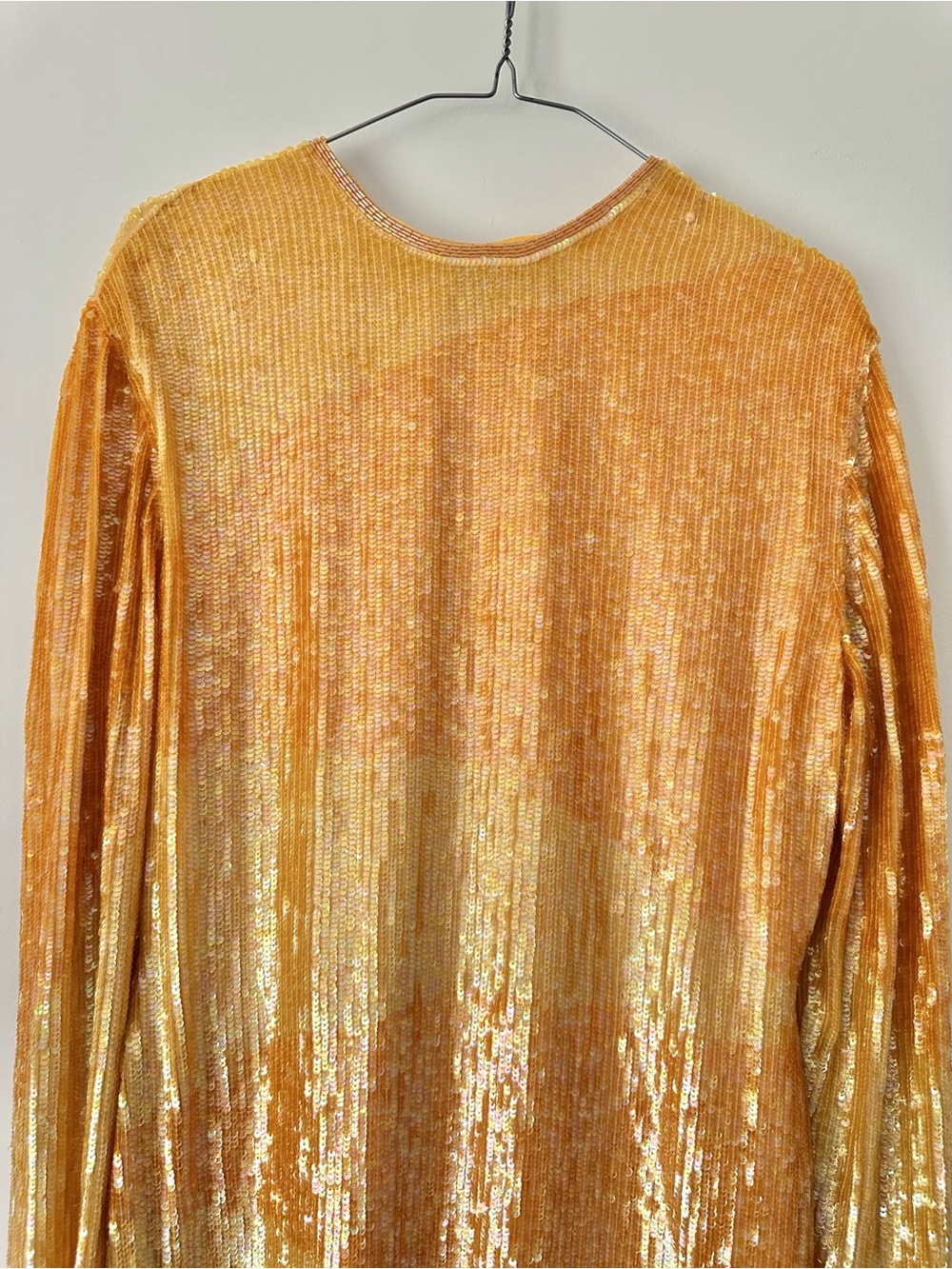 1980s/1990s authentic vintage Philippe Albert yellow sequin dress